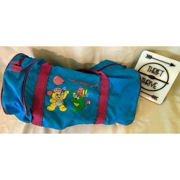RARE Vintage 1980s Popples mini duffle bag